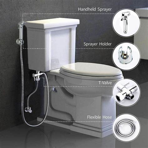 Handheld Douche Bidet Toilet Jet Spray Muslim Hygienic Shower And