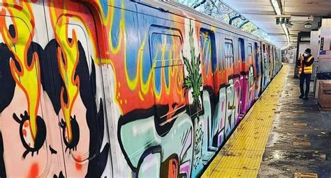 24 Train Cars Tagged In Subway Graffiti Makeover This Weekend - Gothamist