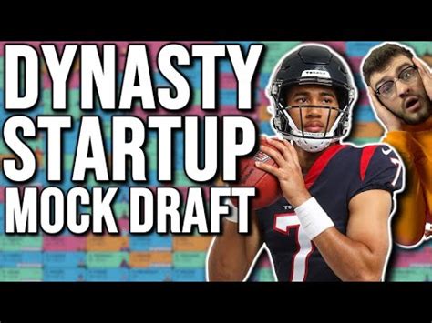 A New Dynasty Startup Mock Draft W Rookies Dynasty Football