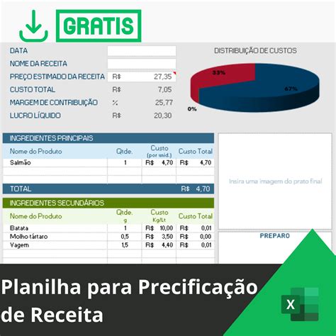 Planilha de Custos de Receitas - Smart Planilhas