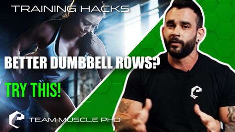 TRAINING HACKS - Better Dumbbell Rows? Try This! - The Muscle PhD
