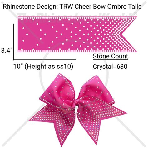 Rhinestone Cheer Bow Template Design Bundle