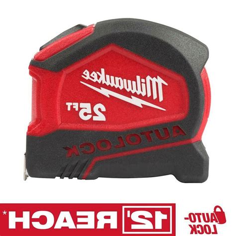 Milwaukee 25 Ft Compact Auto Lock Tape Measure