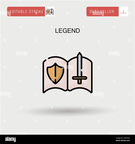 Legend Simple Vector Icon Stock Vector Image And Art Alamy