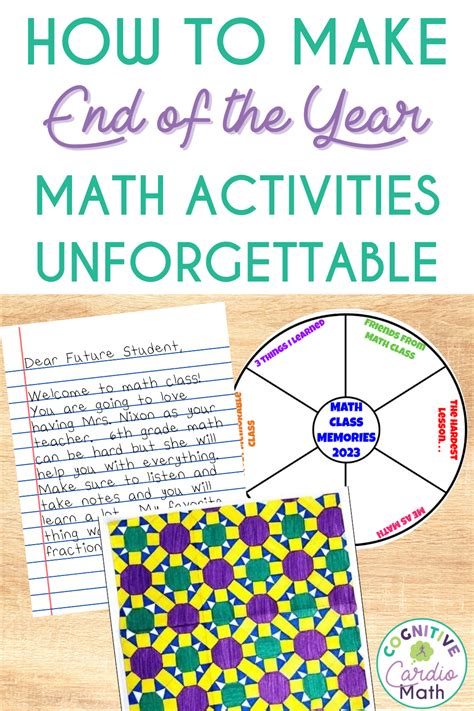 How To Make End Of Year Math Activities Unforgettable