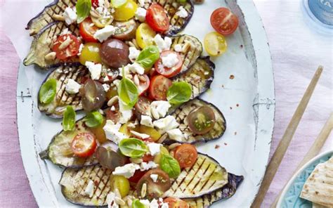 Gegrilde Aubergine Met Tomaat En Feta Libelle Lekker