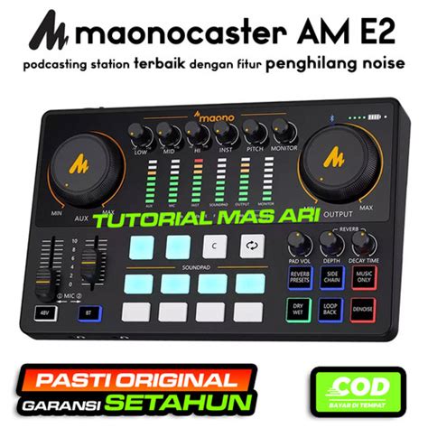 Jual MAONOCASTER E2 Portable Live Streaming Podcast Soundcard Maono