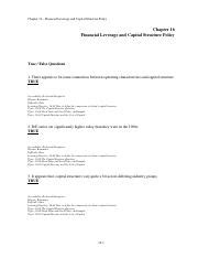 Chap016 Pdf Chapter 16 Financial Leverage And Capital Structure