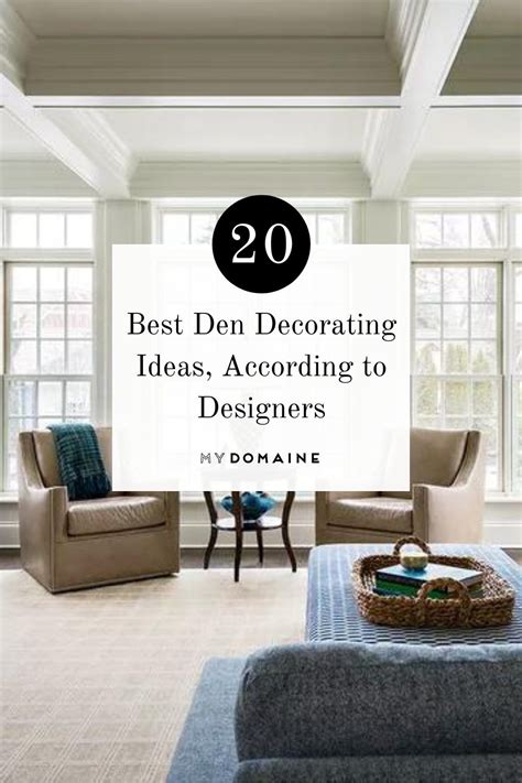 These Are The Best Den Decorating Ideas According To Designers Den