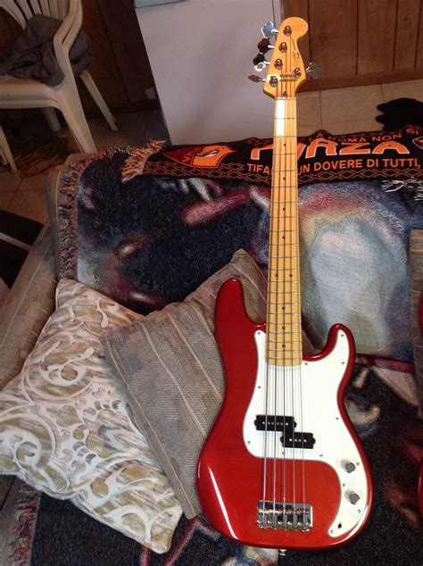 Sold Squier Vintage Modified Precision Bass V 5 String P5 X2