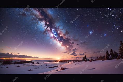 Lindo Universo Céu Estrelado Via Láctea Céu Noturno Estrelado Estrelas