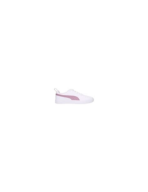 ZAPATILLA PUMA RICKIE JR 384311 08 BLANCA ROSA Talla 35 5 Color BLANCO ROSA