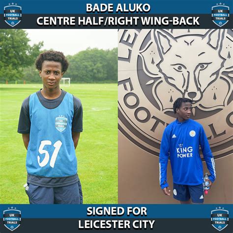 UK Football Trials Bade Aluko Aged 15 SIGNED FOR LEICESTER CITY