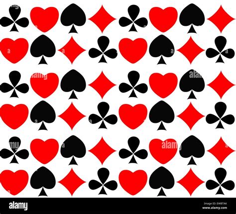 Seamless Pattern Aces Playing Cards Hi Res Stock Photography And Images