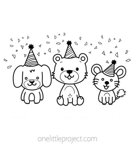 Happy Birthday Coloring Pages | Free, Printable Birthday Coloring Sheets