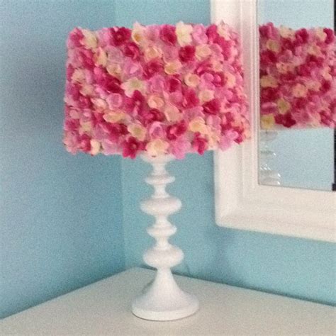 Diy Silk Flower Lamp Shade Lámparas