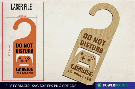 Laser File Door Hanger Vector Do Not Disturb 1172222 Laser