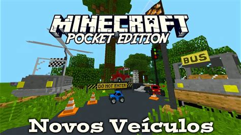 Como Ter VeÍculos No Minecraft Pocket Edition Youtube