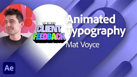 Animated Typography In After Effects With Mat Voyce Adobe Live Youtube