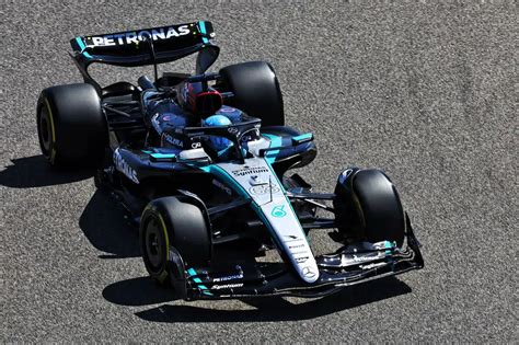 Mercedes W15 Test Bahrain 2024 310