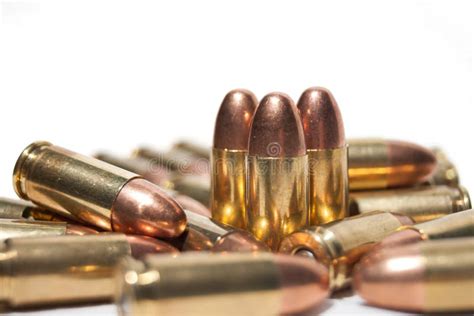 9mm Bullets Group Stock Image Image Of Background Handgun 35396193