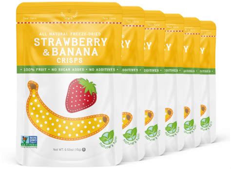 Nature S Turn Freeze Dried Strawberry Banana Crisps G Oz