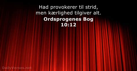 Ordsprogenes Bog 10 12 Bibelvers DailyVerses Net