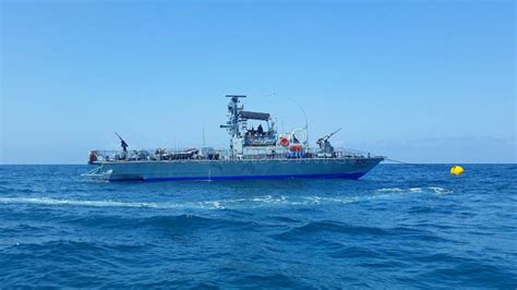 Israeli Patrol Boat Super Dvora Off The Northern Coast Of Israel