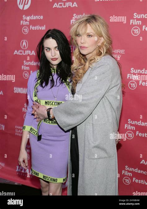 Frances Bean Cobain Courtney Love Attending The 2015 Sundance Film Festival Premiere Of Kurt