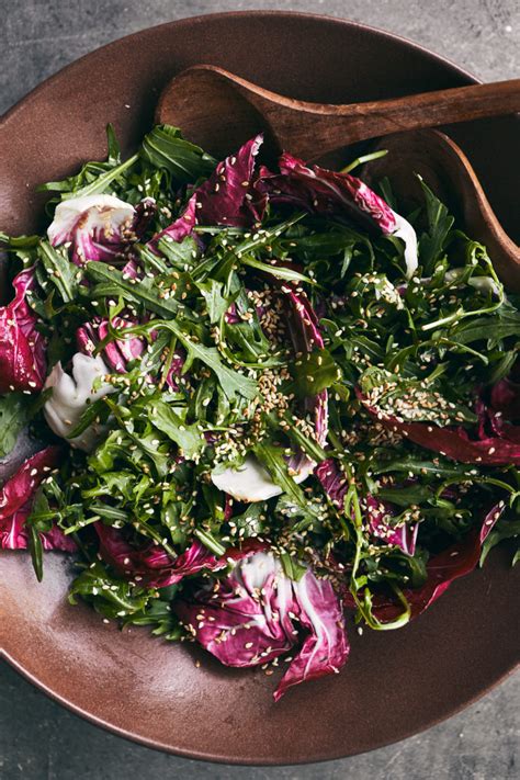 Bitter Greens Salad With Miso Citrus Vinaigrette Naturally Ella