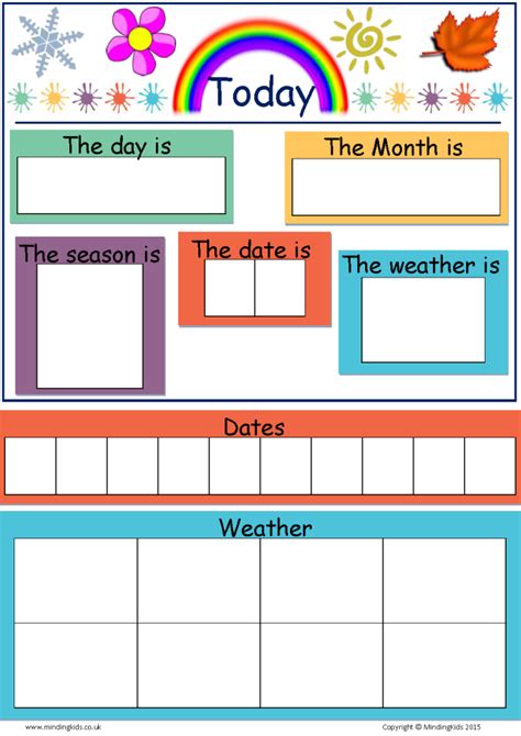 Preschool Weather Chart Preschool Charts Classroom Charts Classroom