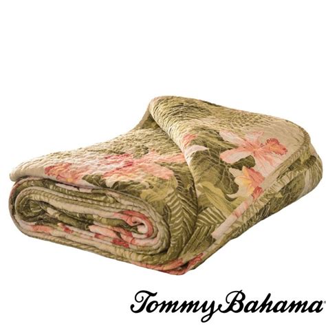 Tommy Bahama Tropical Orchid Quilted Throw Overstock Shopping