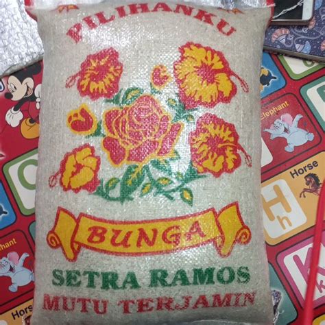 Jual Beras Setra Ramos Cap Bunga 10 Kg Shopee Indonesia