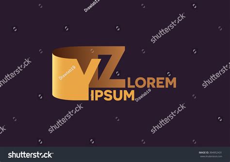 Yz Letters Logo Y Z Letters Stock Vector Royalty Free 394952431