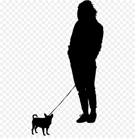 Free Girl Walking Dog Silhouette, Download Free Girl Walking Dog ...