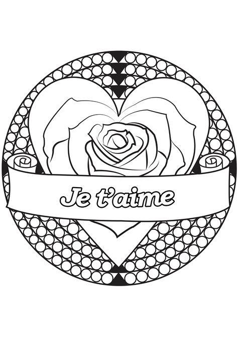 Saint Valentin 3 Saint Valentin Coloriages Difficiles Pour Adultes