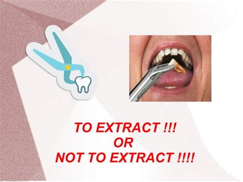 Extraction Of The First Permanent Molar Ppt