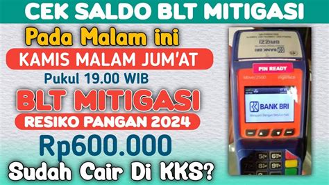 Malam Jumat Berkah Bukti Hasil Cek Saldo Blt Mitigasi Resiko Pangan