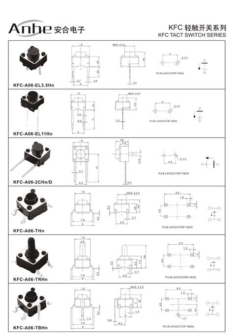 6 Pin Push Button Tact Switch With Steel Cover Manufacturer Of China Buy Tact Switch With