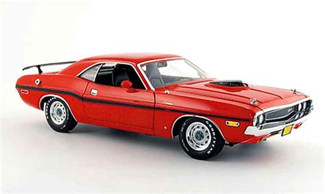 Miniature Dodge Challenger Greenlight R T Hemi Rouge