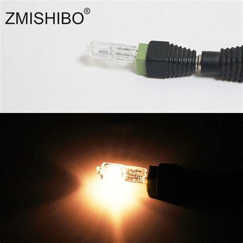 Zmishibo 10ชิ้นล็อต G4ฮาโลเจนหลอดไฟ Acdc 12v หลอดไฟฮาโลเจน G4หรี่แสง