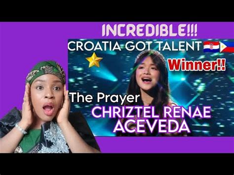 Supertalent Filipina Chriztel Aceveda Performed The Prayer Eng Cro