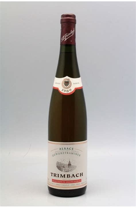 Trimbach Alsace Gewurztraminer Sélection de Grains Nobles 1989