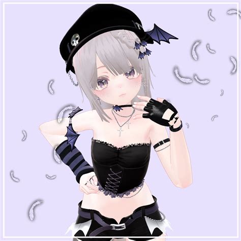 【vrchat想定】braided Halfup Hair マヌカ対応 Ririri Shop Booth