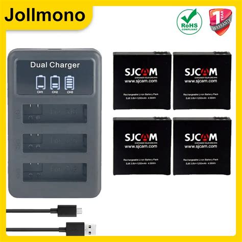 Mah Sjcam Sj V Rechargeable Camera Battery For Sj Pro Sj Plus