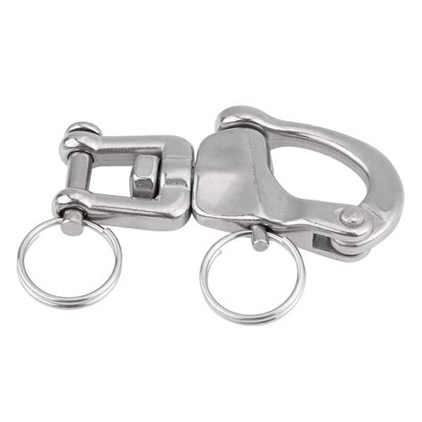 316 Stainless Steel Jaw Swivel Snap Shackle For Sailboat Spinnaker