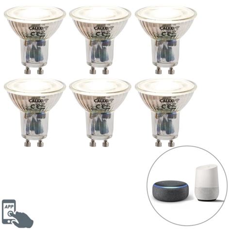 Lot De 6 Ampoules Led Intelligentes Gu10 Dimmables 5w 345 Lm 2200 4000k