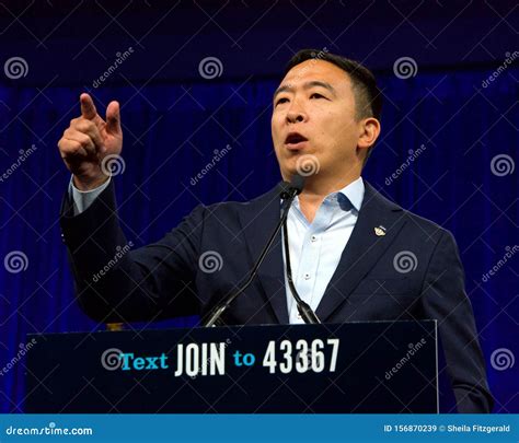 Presidential Candidate Andrew Yang At The Dnc Summer Meeting Editorial Stock Image Image Of