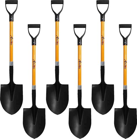 Tough And Durable Digging Shovel 2 Pack With D Handle Grip And 41