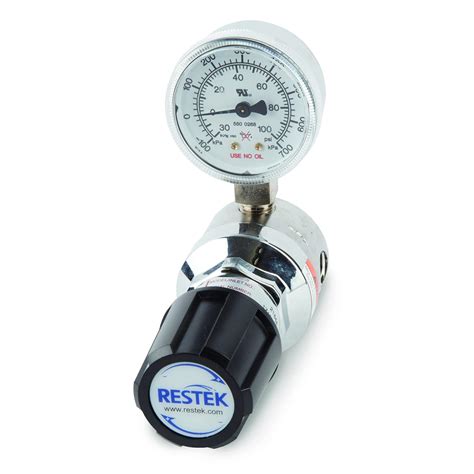 Restek Ultra High Purity Chrome Plated Brass Line Gas Regulator